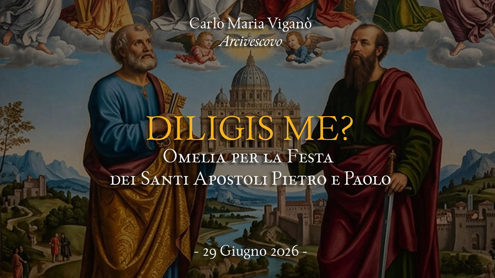 Diligis me?