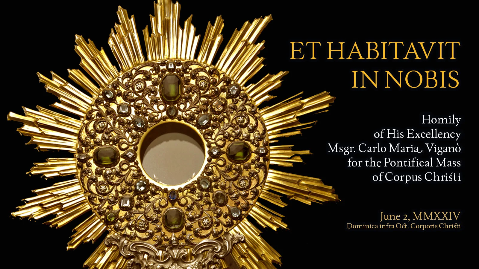 Et habitavit in nobis
