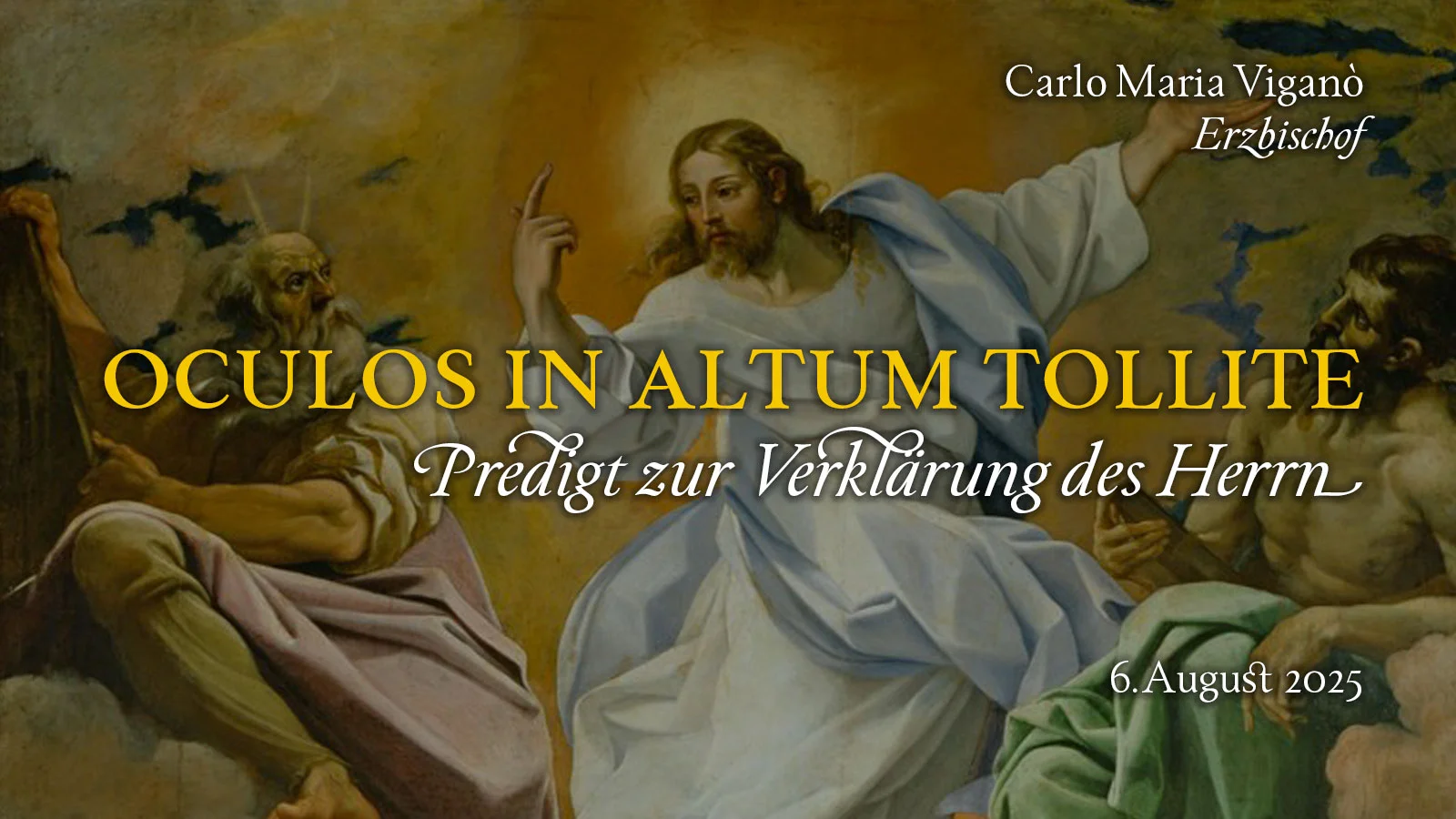 Oculos in altum tollite