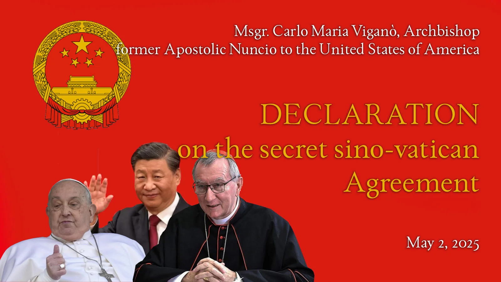 The Secret sino-vatican Agreement